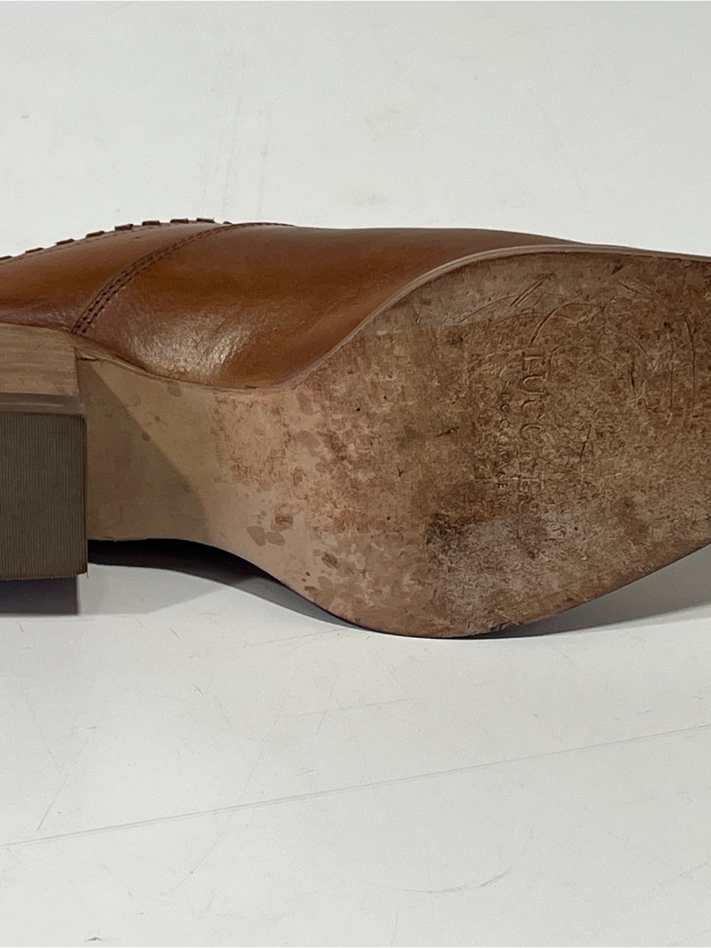 Brown Leather Slip-On Mules - Picture 10 of 15